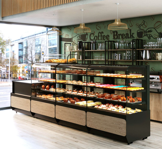 Кондитерская витрина Carboma KR70 VM 0,9-1 LIGHT (9005)