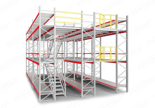 Мезонин на стеллажах R30 «Микрон»