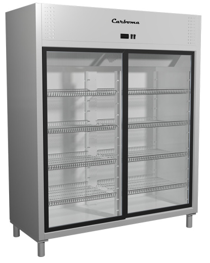 Холодильный шкаф со стеклянными дверцами Carboma R1400К (купе) Холодильный шкаф со стеклянными дверцами Carboma R1400К (купе)