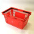 Пластиковая покупательская корзина SBP27 (красный)