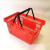 Пластиковая покупательская корзина SBP27 (красный)