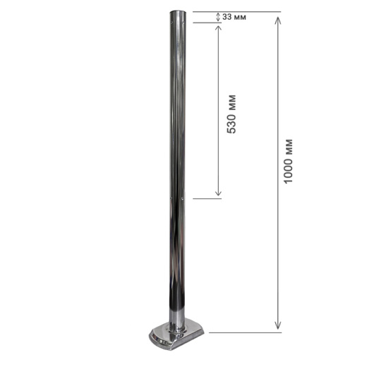 СТОЛБИК УНИВЕРСАЛЬНЫЙ (ДЛЯ КРЕПЛЕНИЯ МУФТ С 3-Х СТОРОН) \ SW.050.320-P.UN