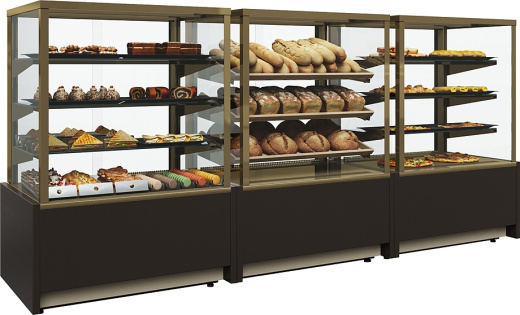 Витрина кондитерская Carboma KC70 VM 0,9-1 Light (0102-0109, шоколад / золото)